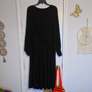 Eloquii Black Long Sleeve Dress